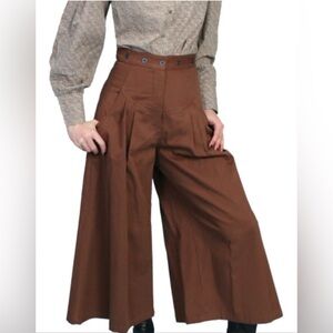 Scully Vintage Brushed Twill Riding Pant Split Wide Leg Size 8 Made in USA